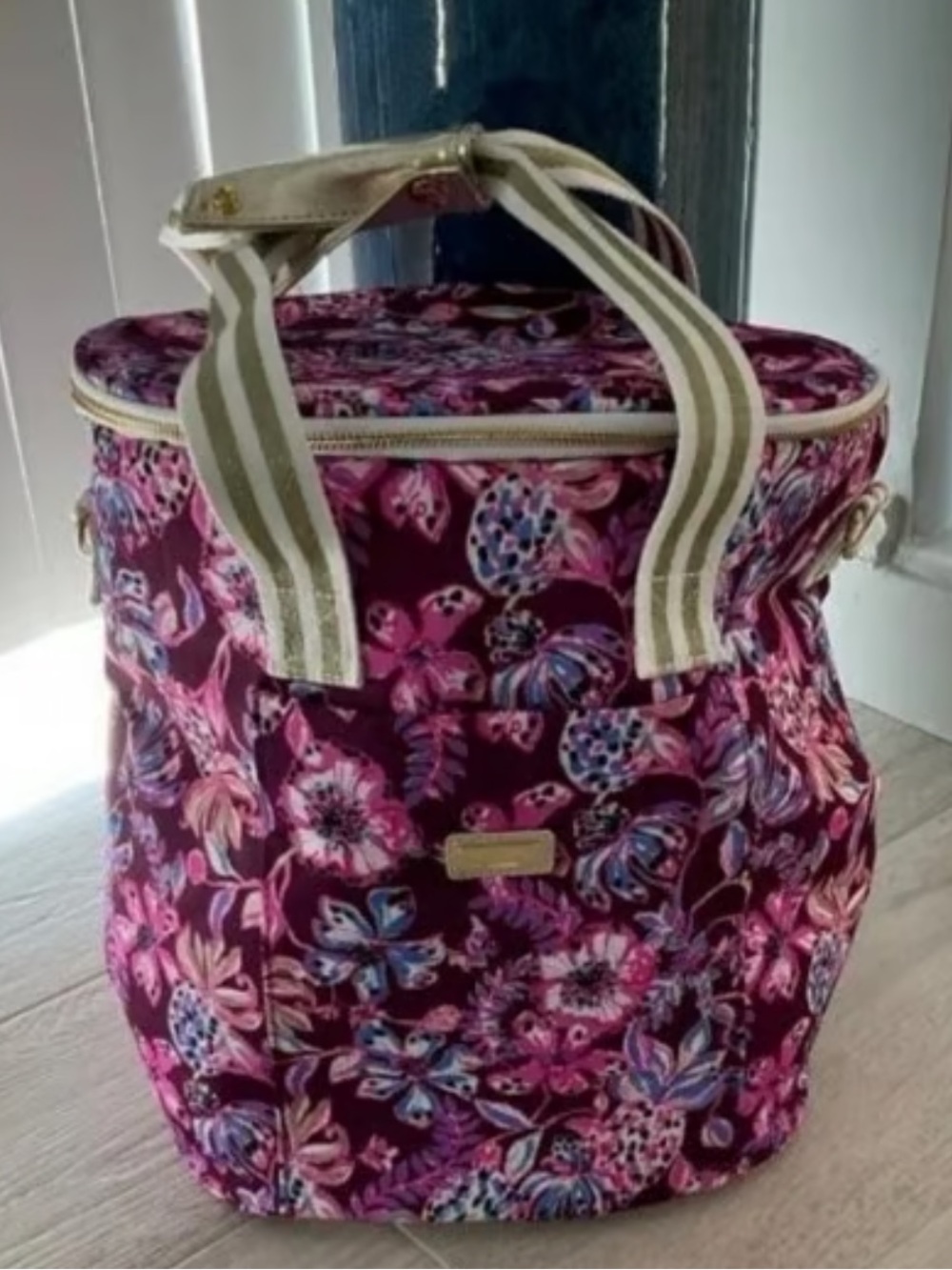 Lilly Pulitzer Deluxe Insulated Wine Carrier/Cooler New Without Tags